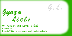gyozo lieli business card