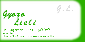 gyozo lieli business card